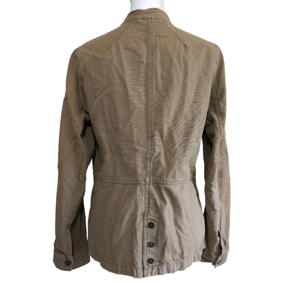 Free People Rumpled Army Jacket in Olive Green - Picture 2 of 6